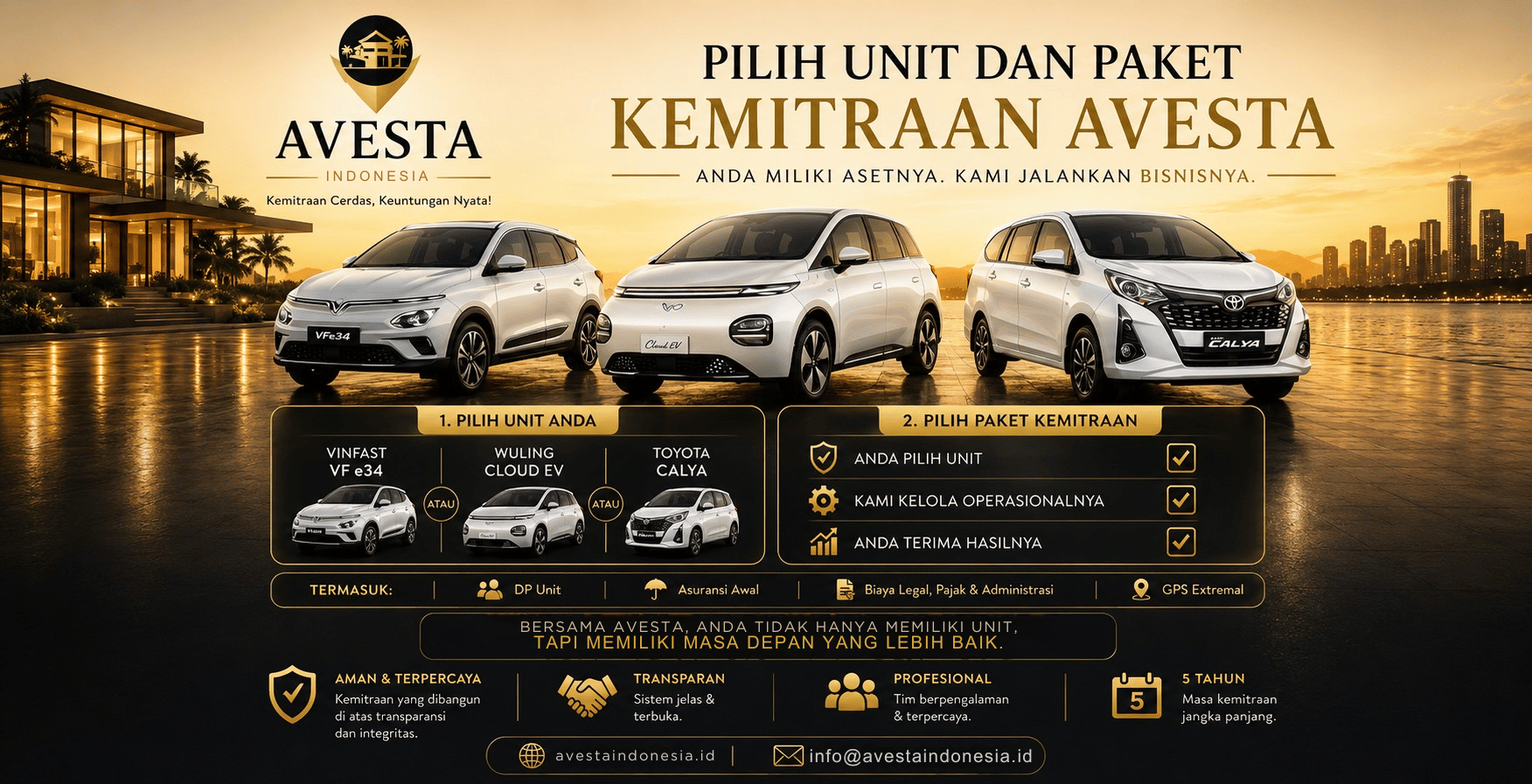 Avesta produk kemitraan kendaraan produktif